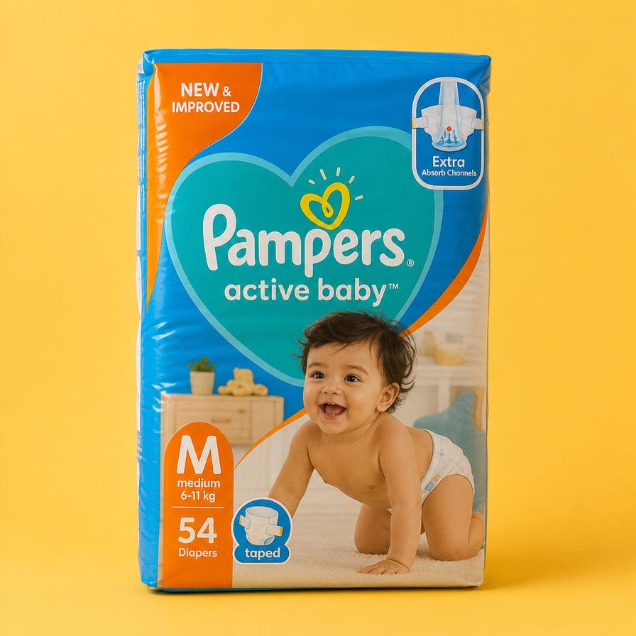 Pampers Active Baby Taped packet